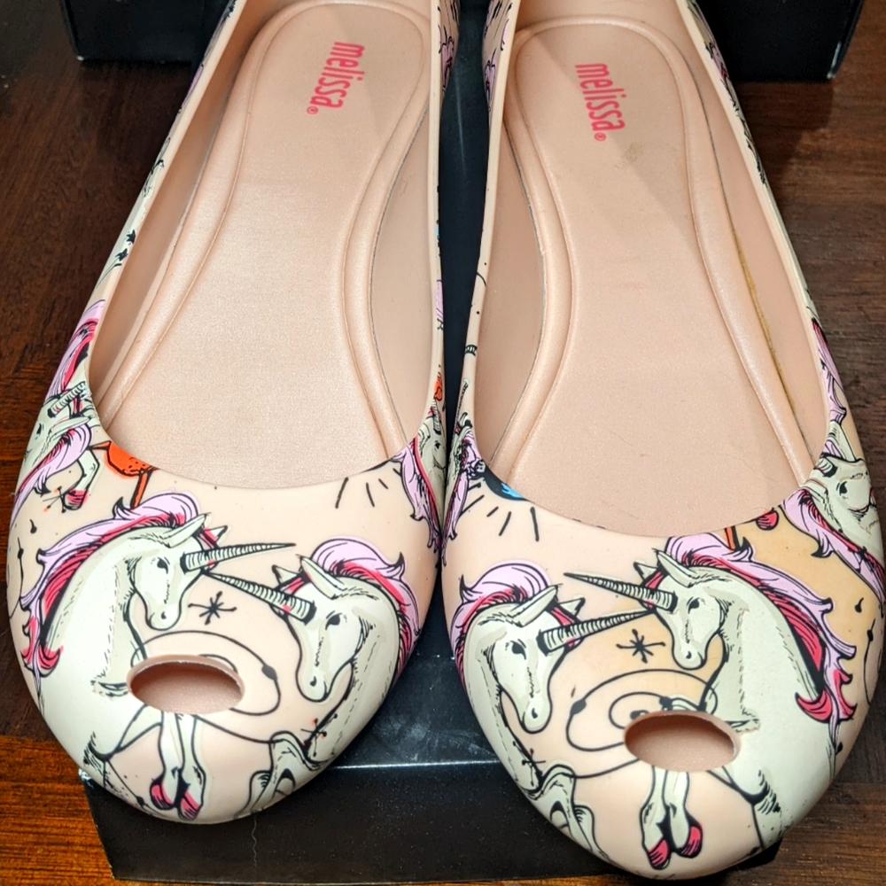 Melissa Ultragirl 3DB II unicorn flats pink 9